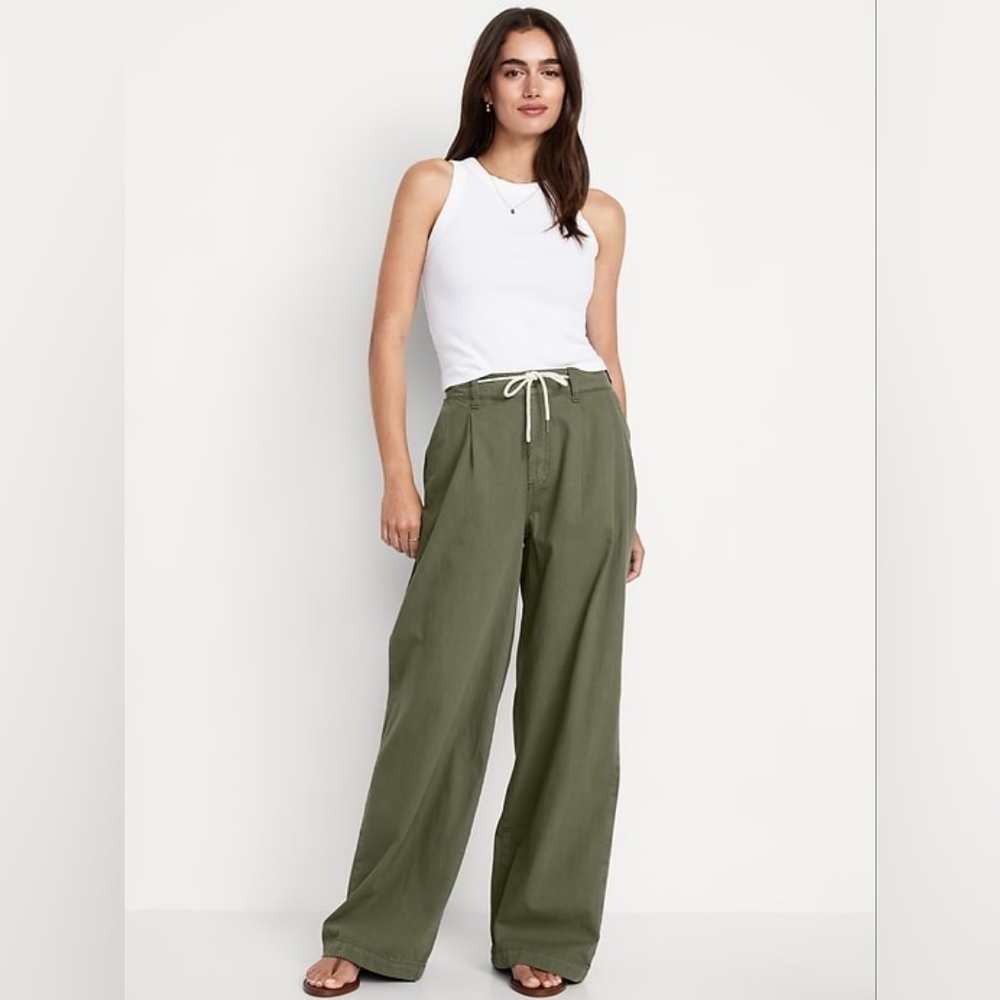 Old Navy High-Waisted Super Wide-Leg Drapey Pants